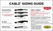 Load image into Gallery viewer, Cablz Adjustable Zipz XL Ends
